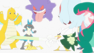 Ash's Journeys Pokémon team and currently his final team he caught and trained before his departure in the anime