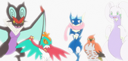 Ash's Kalos Pokémon team