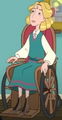 Clara in her wheelchair